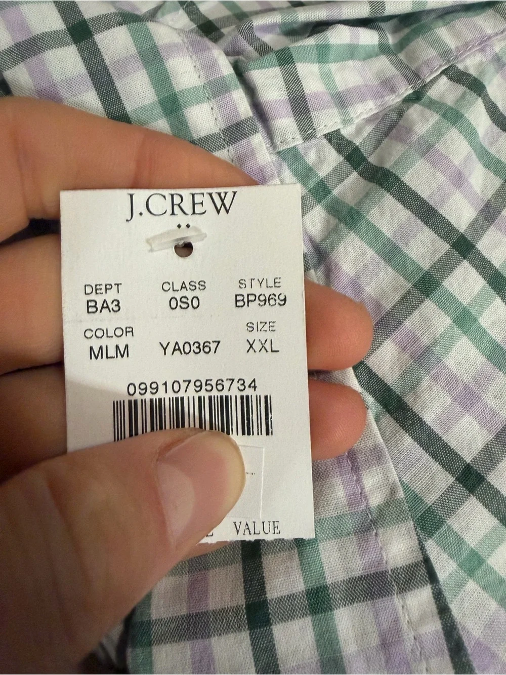 J crew mountain laurel multi classic fit flex shirt